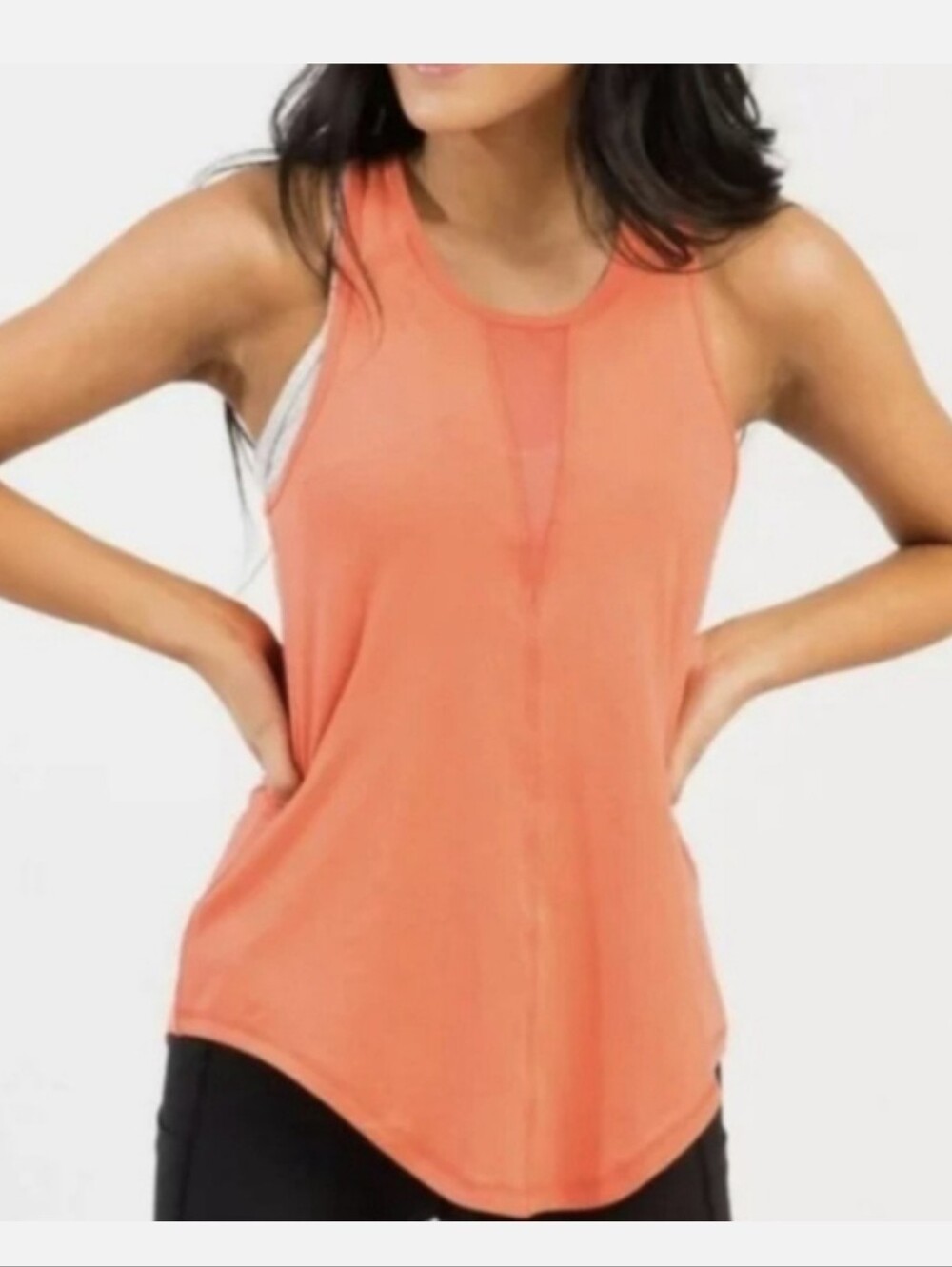 ZYIA Active Effortless Coral Athletic Tank Top